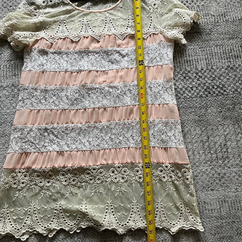 Sundance lace boho ren fairy top mini dress - Picture 5 of 7